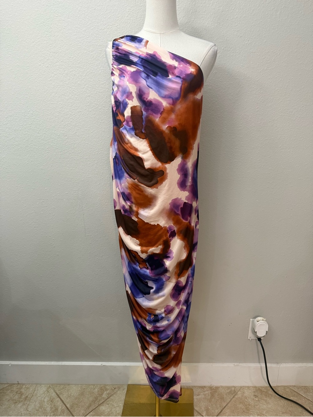 Eloquii NWT Ruched One Shoulder Dress Sz 24